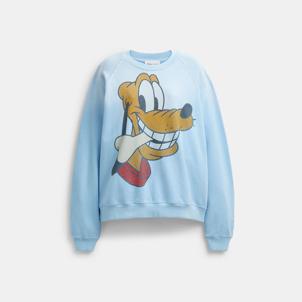 🐶 DISNEY X COACH PLUTO CREWNECK SWEATSHIRT 🐶 NWT 🐶